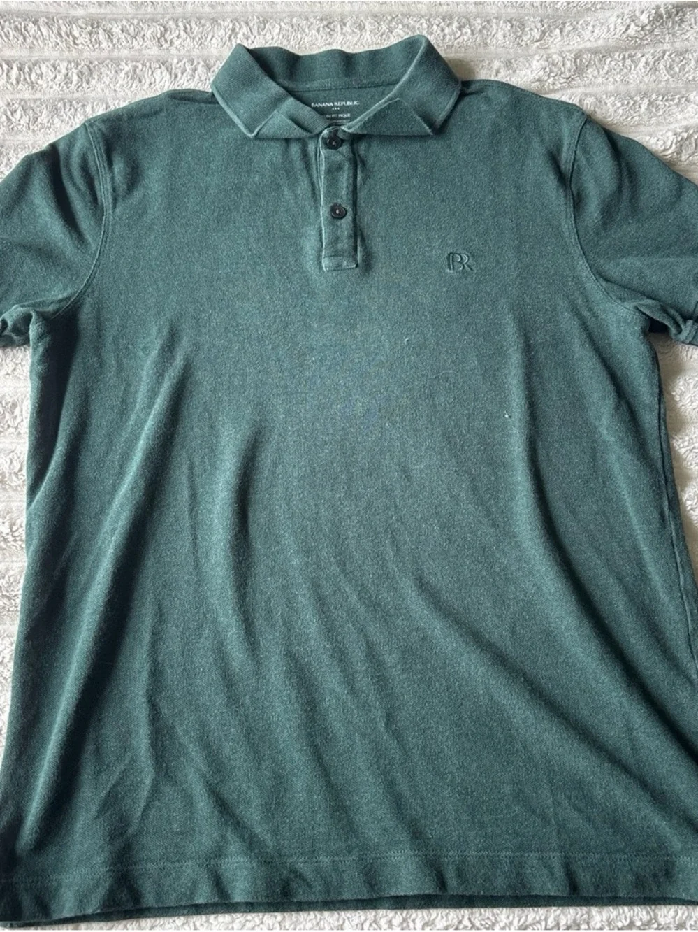 Banana Republic Men's Polo Pair - Brown & Forest Green